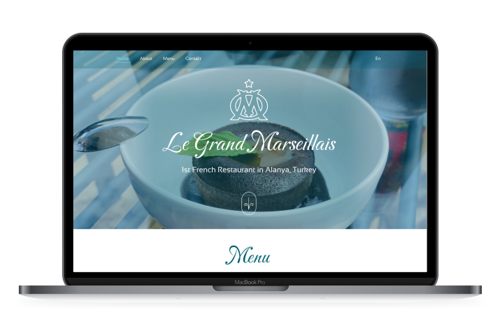 Сайт для ресторана.