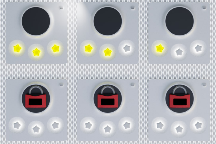 Меню выбора уровня