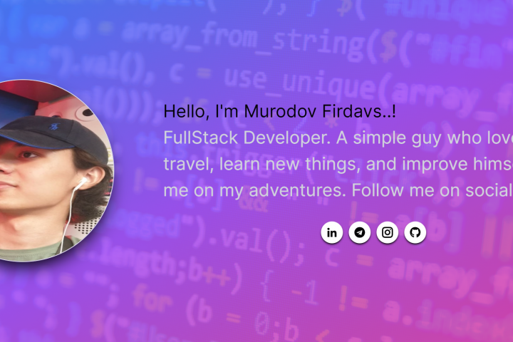 Портфолио сайт для себя.