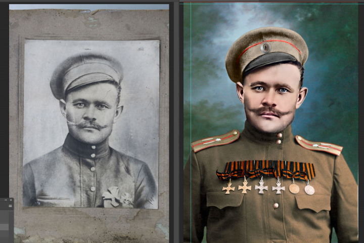 реставрация фото ветеранов