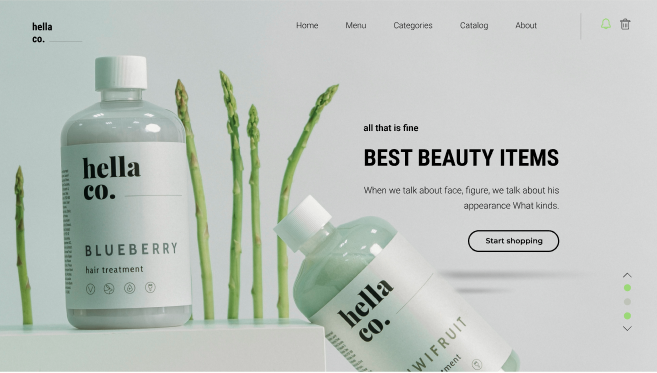 Веб дизайн лендинга