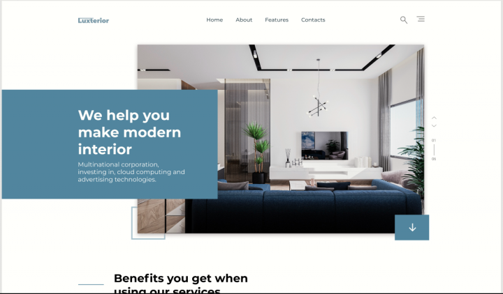 Дизайн сайта для интернет-магазина