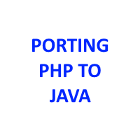 027 - Porting PHP to Java / Портирование PHP на Java