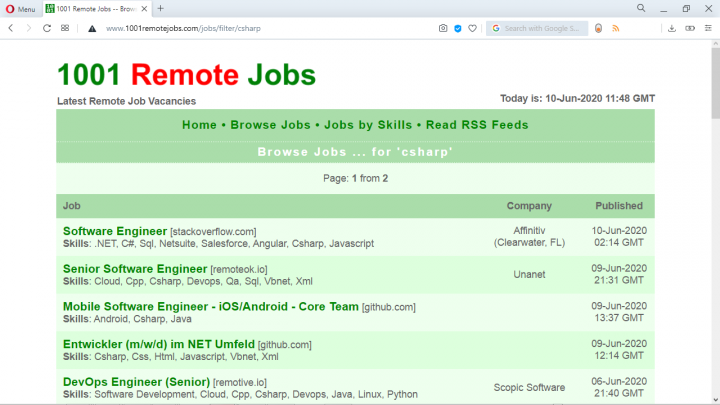 034 | 1001 Remote Jobs website