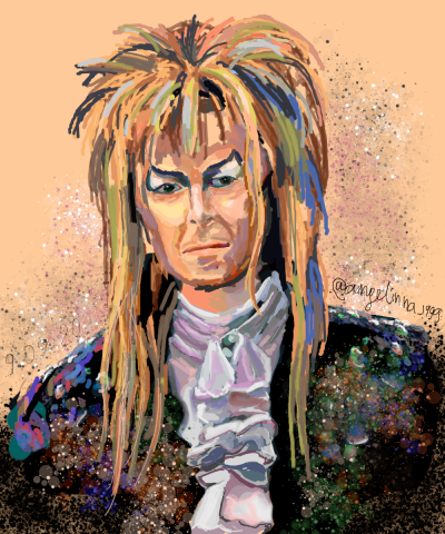 портрет bowie