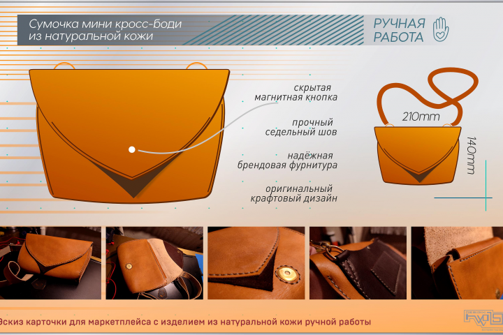 Оформление карточки для торговой площадки в интернете.