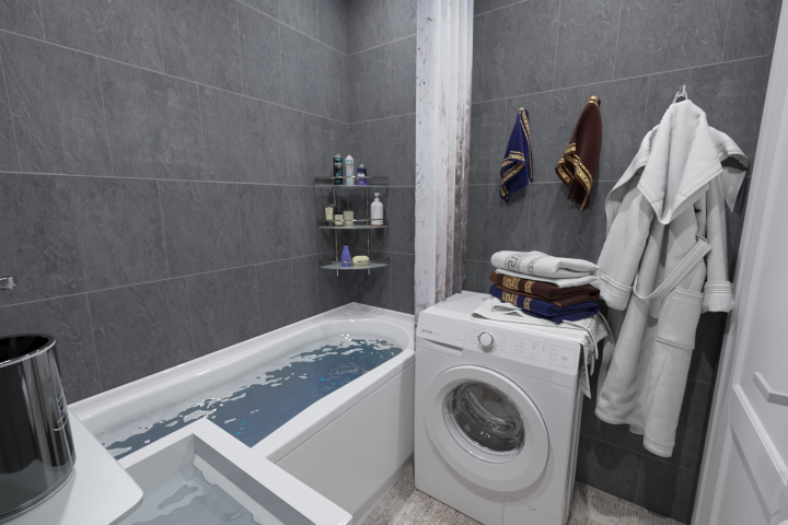 3D визуализация интерьера в стиле лофт