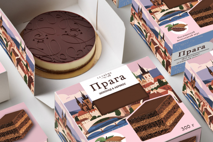 Упаковка для торта Прага