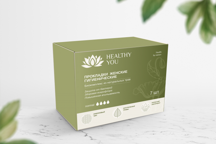 Упаковка для гигиенических прокладок