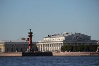 вид на стрелку Васьльевского острова(Санкт-Петербург)