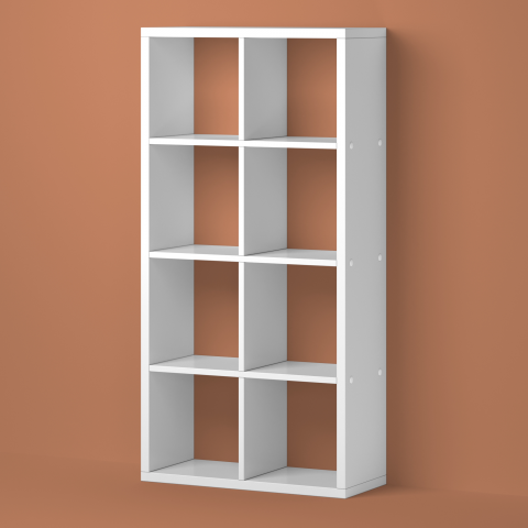 Визуализация полок и стеллажей в интерьере