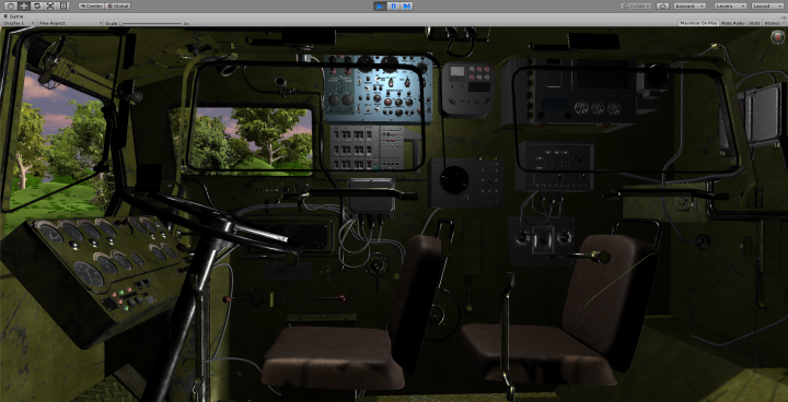 Unity Симулятор ПУ Пусковой установки Ракетного дивизиона ПВО