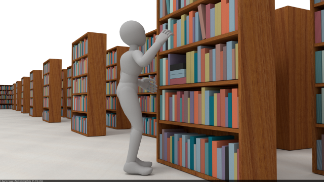 персонажная анимация с книгой