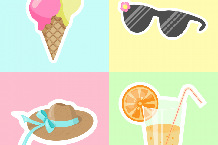 Летние стикеры