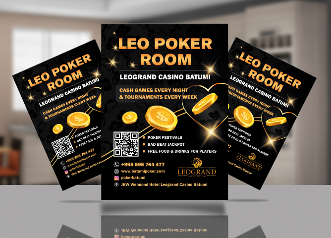 Флаер для покер клуба