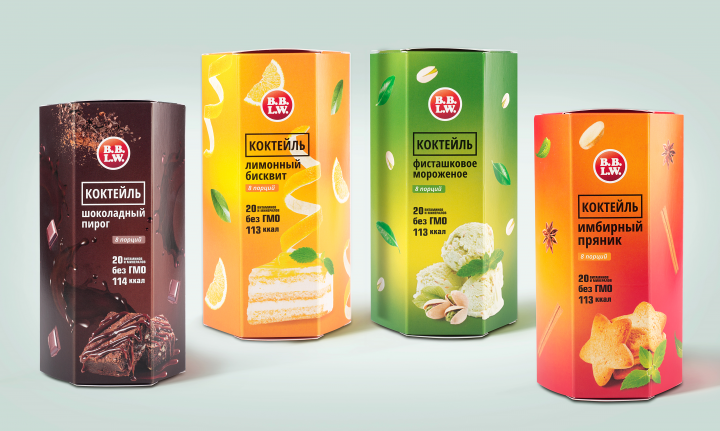 Дизайн упаковки для линейки белковых коктейлей