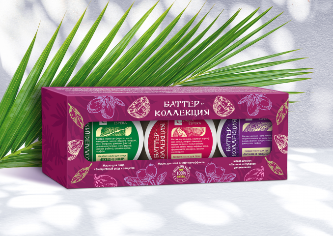 Дизайн подарочной коробки для линейки баттеров.