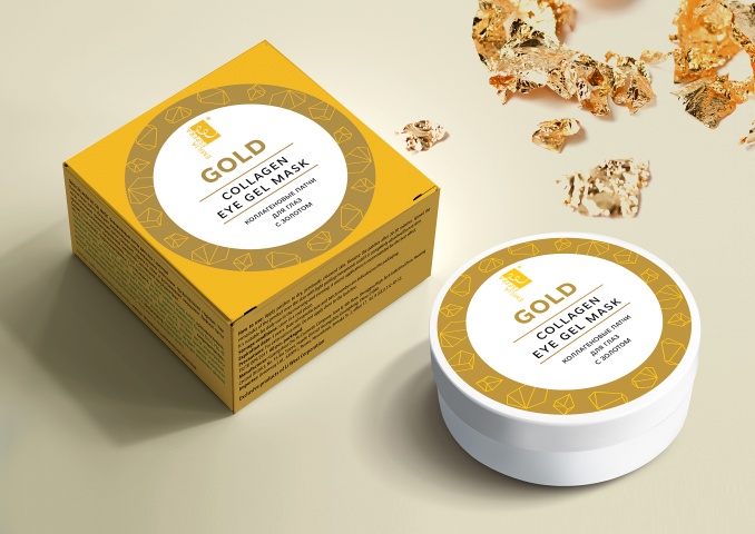 Дизайн упаковки для патчей «GOLD»