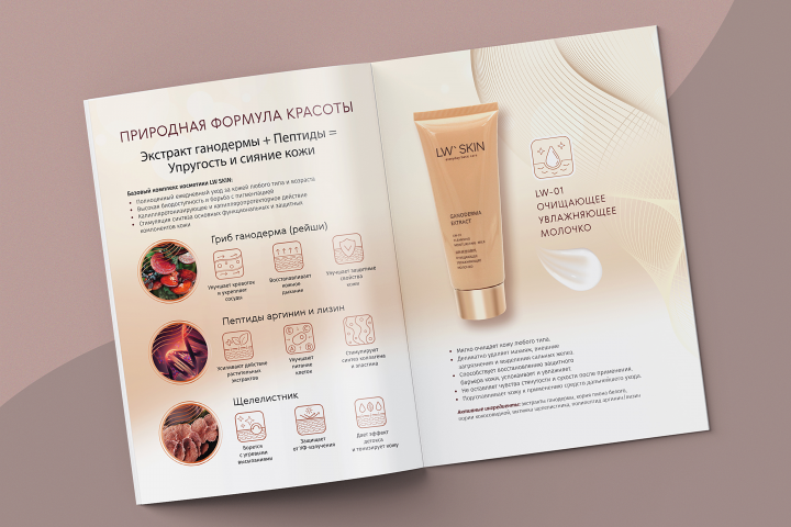 Буклет для косметической линейки LW SKIN