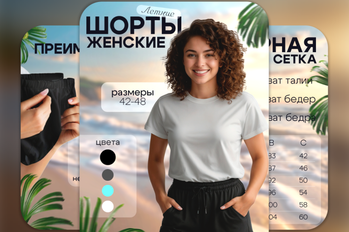 Шорты женские