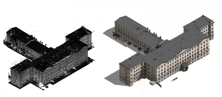 Моделирование здания на основе 3D Сканирования