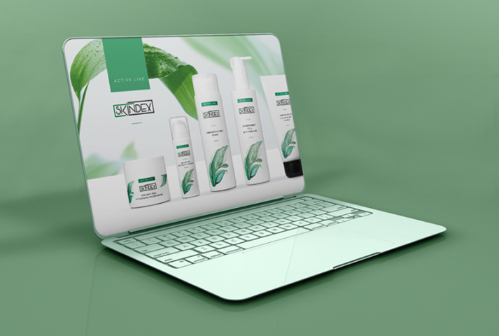 Презентация для новой линейки косметики компании SKINDEX