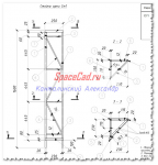 Чертеж стойки арки