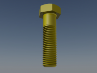 Золотой Болт в 3D