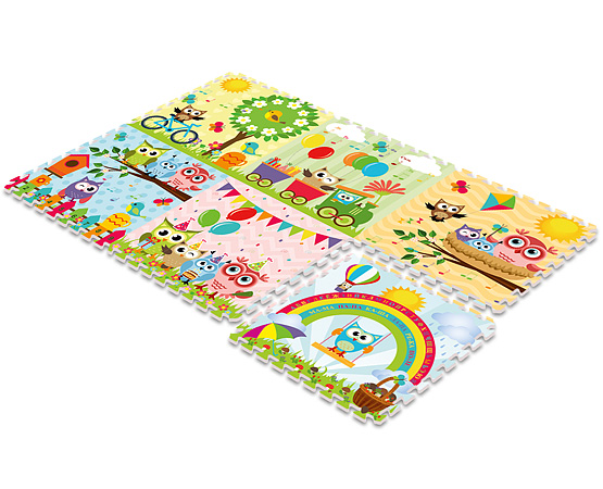 Разработка развивающей расцветки для коврика пазла