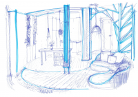 Интерьер эко-дома