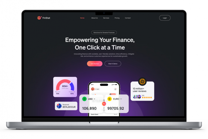 Сайт для компании "FinStat"