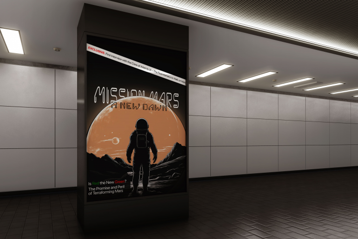 Баннер "Миссия: Марс"