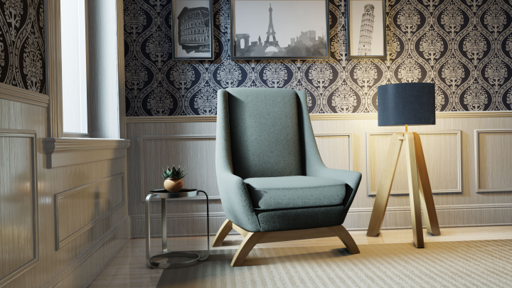 Интерьер в Blender3d