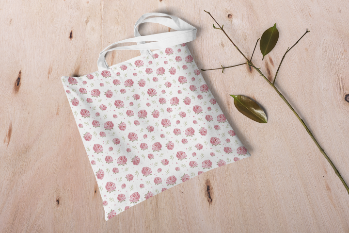 Паттерн Акварельные Пионы