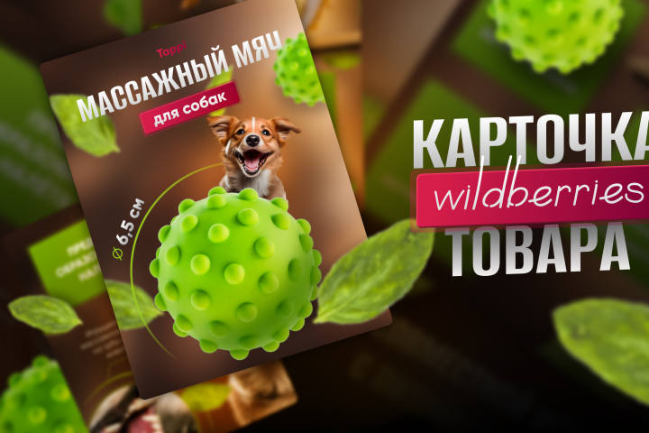 Дизайн карточки товара Инфографика зоотовары