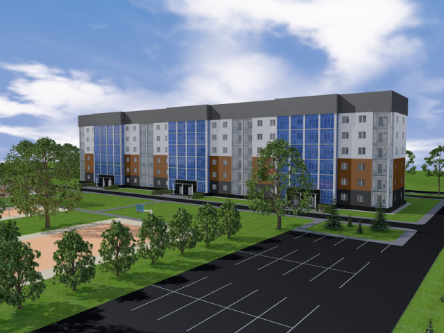 3-х секционный многоэтажный жилой дом