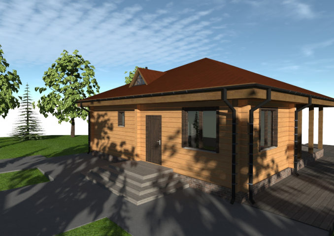 Проект дома из бруса