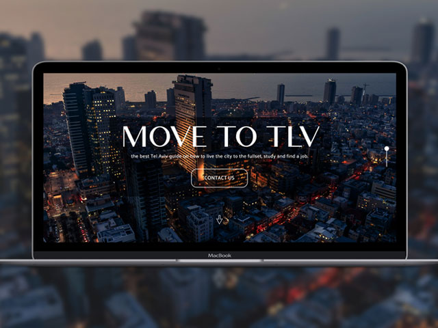 Редизайн сайта иммиграционного сервиса «Move to TLV»