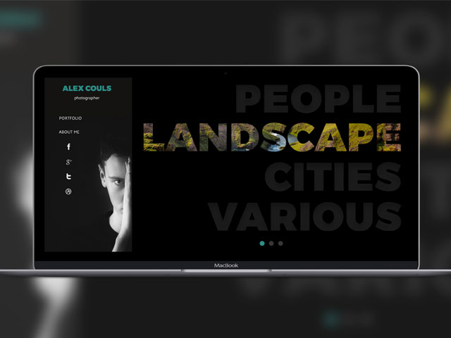 Сайт-портфолио для фотографа (уникальный UX)