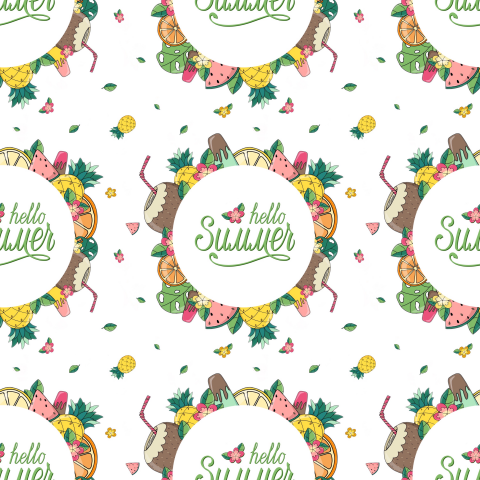 Бесшовный летний паттерн