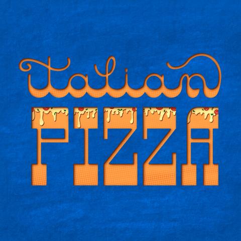 Пицца (леттеринг)