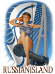 Девушка в тельняшке PIN - UP