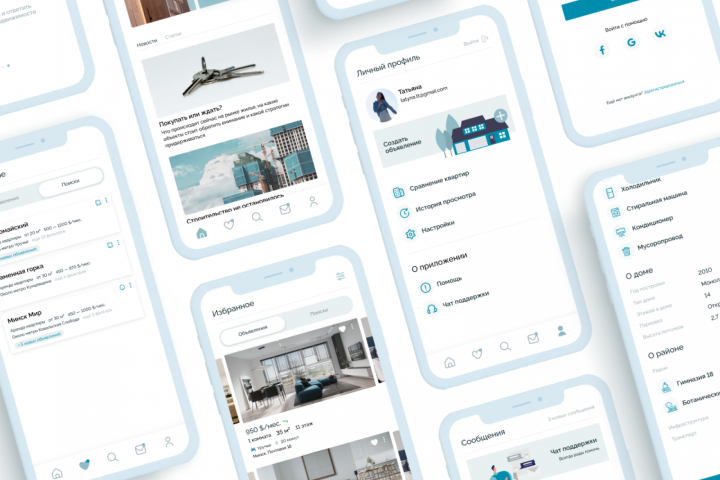 Мобильное приложение недвижимости
