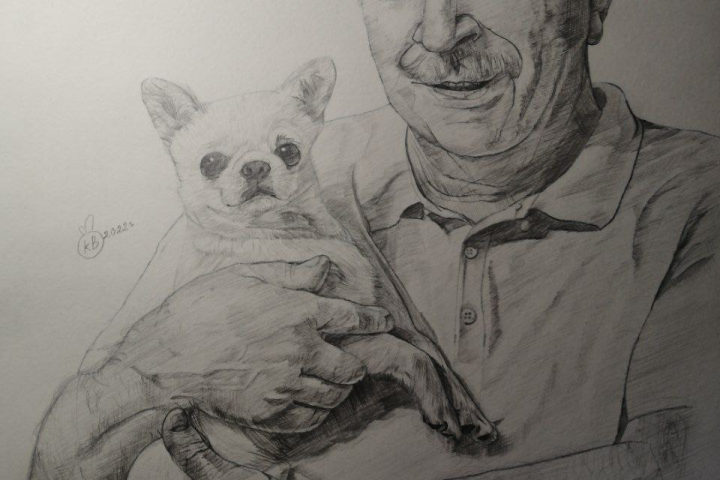 Портрет с собакой