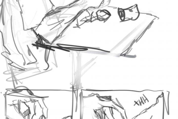 Комикс-зарисовка аниме персонажей