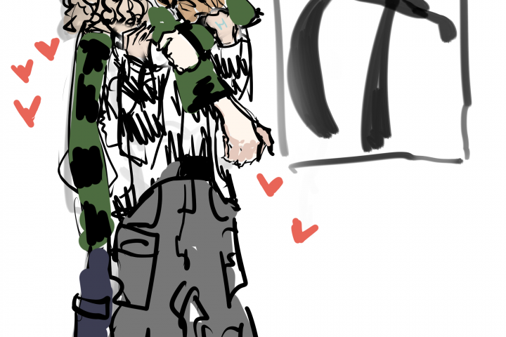 Скетч двух девушек