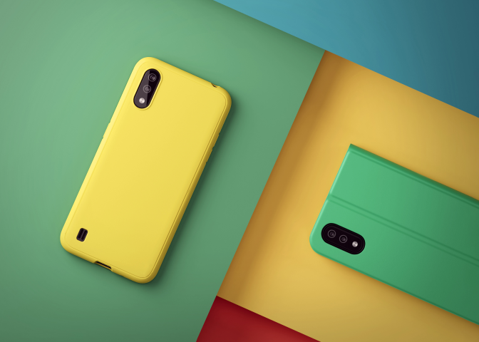 Моделирование и визуализация телефона в различных чехлах