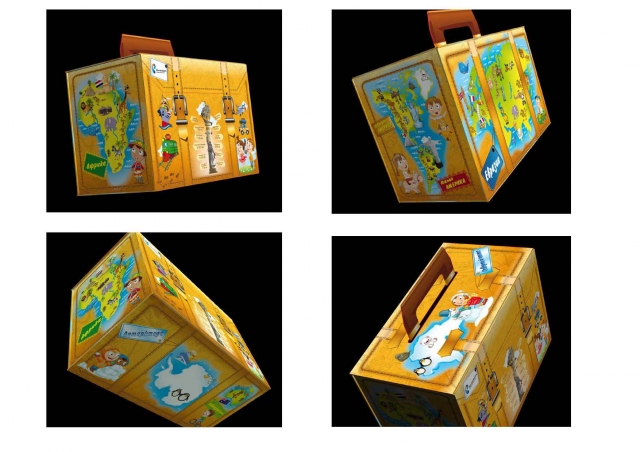 Корпоративная коробка для подарков "Ростелеком"