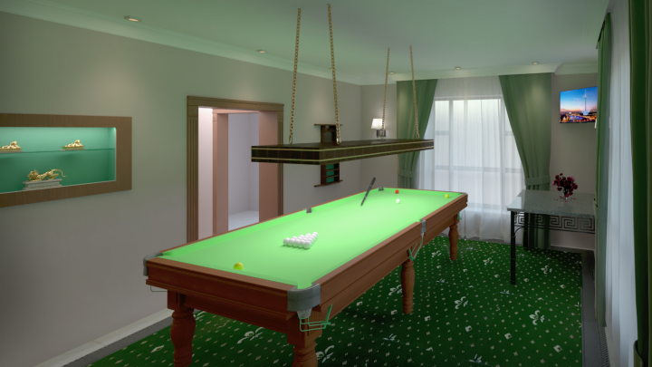 Визуализация бильярдной