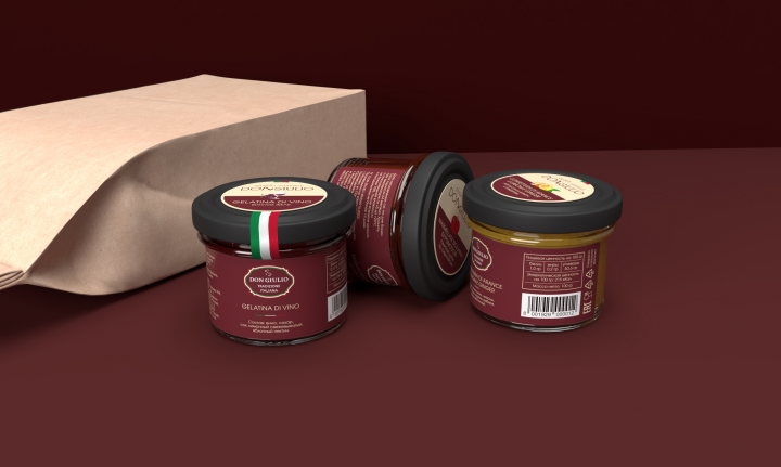 Don Giulio этикетки для джемов